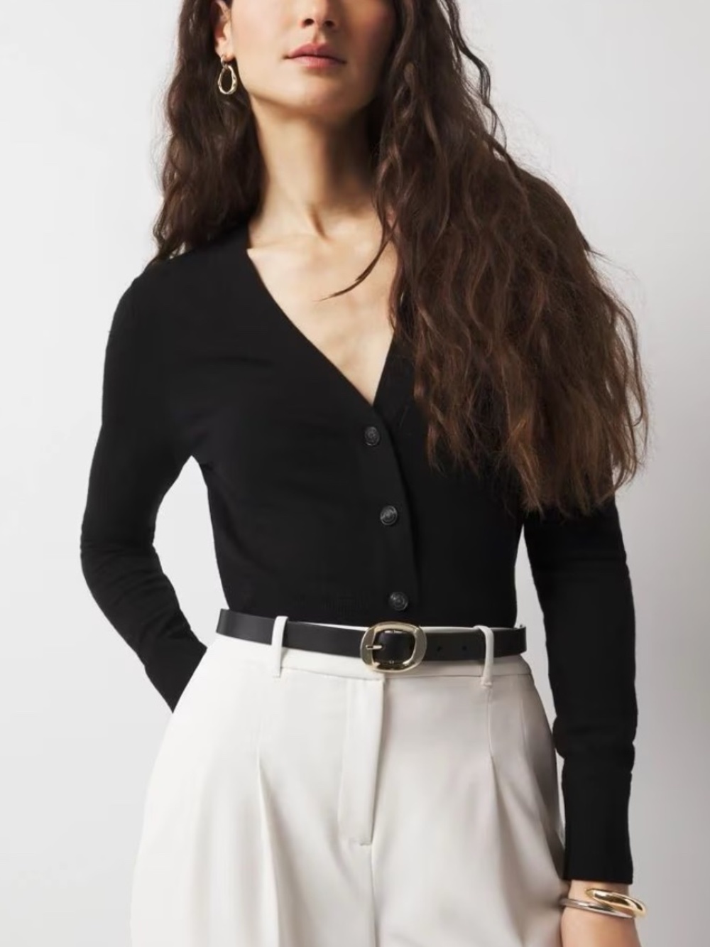 WHBM Cropped Cardigan